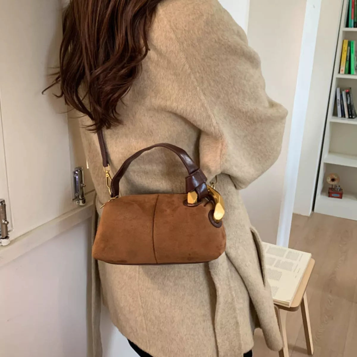 Suede Mini Crossbody Bag