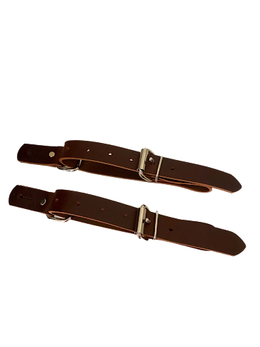 Bull Riding Spur Straps – Latigo Leather Rough Stock Straps for Control | Rowdy Rowels