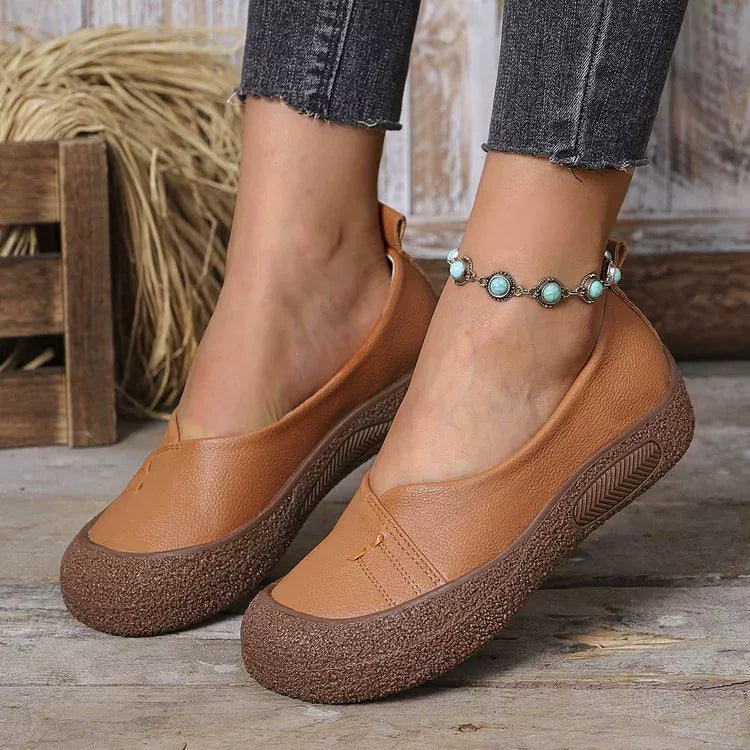 Round Toe Slip-Ons