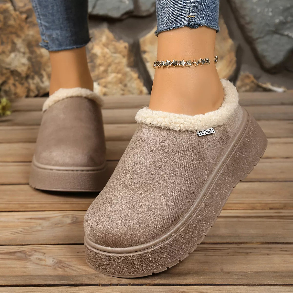 Plush Lined Platform Boots
