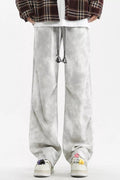 Men's Plus Size Tie-Dye Wide Leg Casual Pants