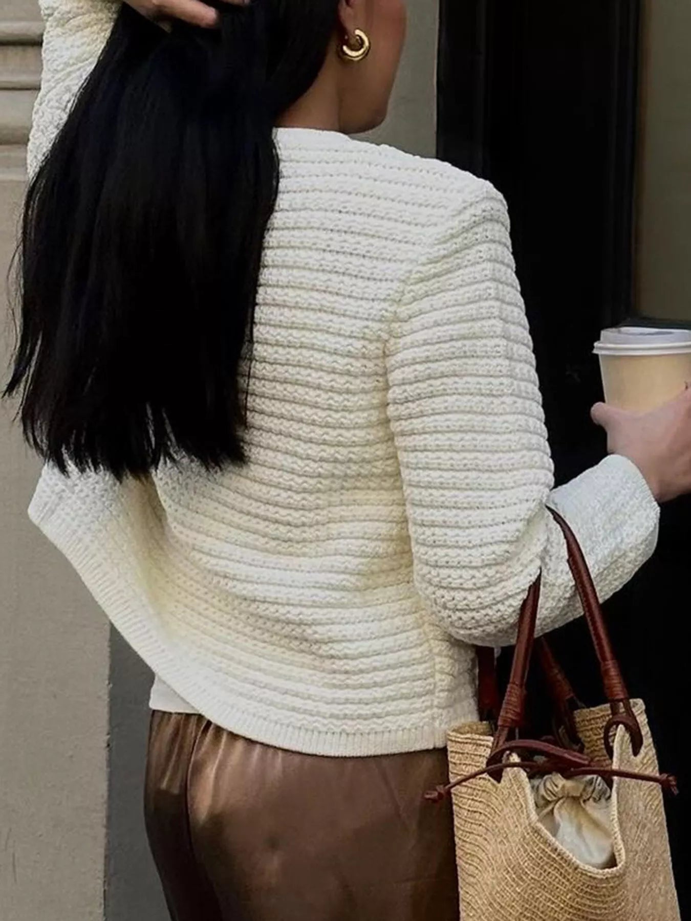 Button-Down Long Sleeve Cardigan