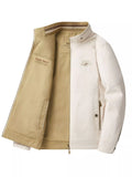 Men's Plus Size Casual Stand Collar Lightweight Jacket