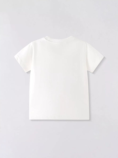 Children's Fire Truck Graphic Short Sleeve T-Shirt
