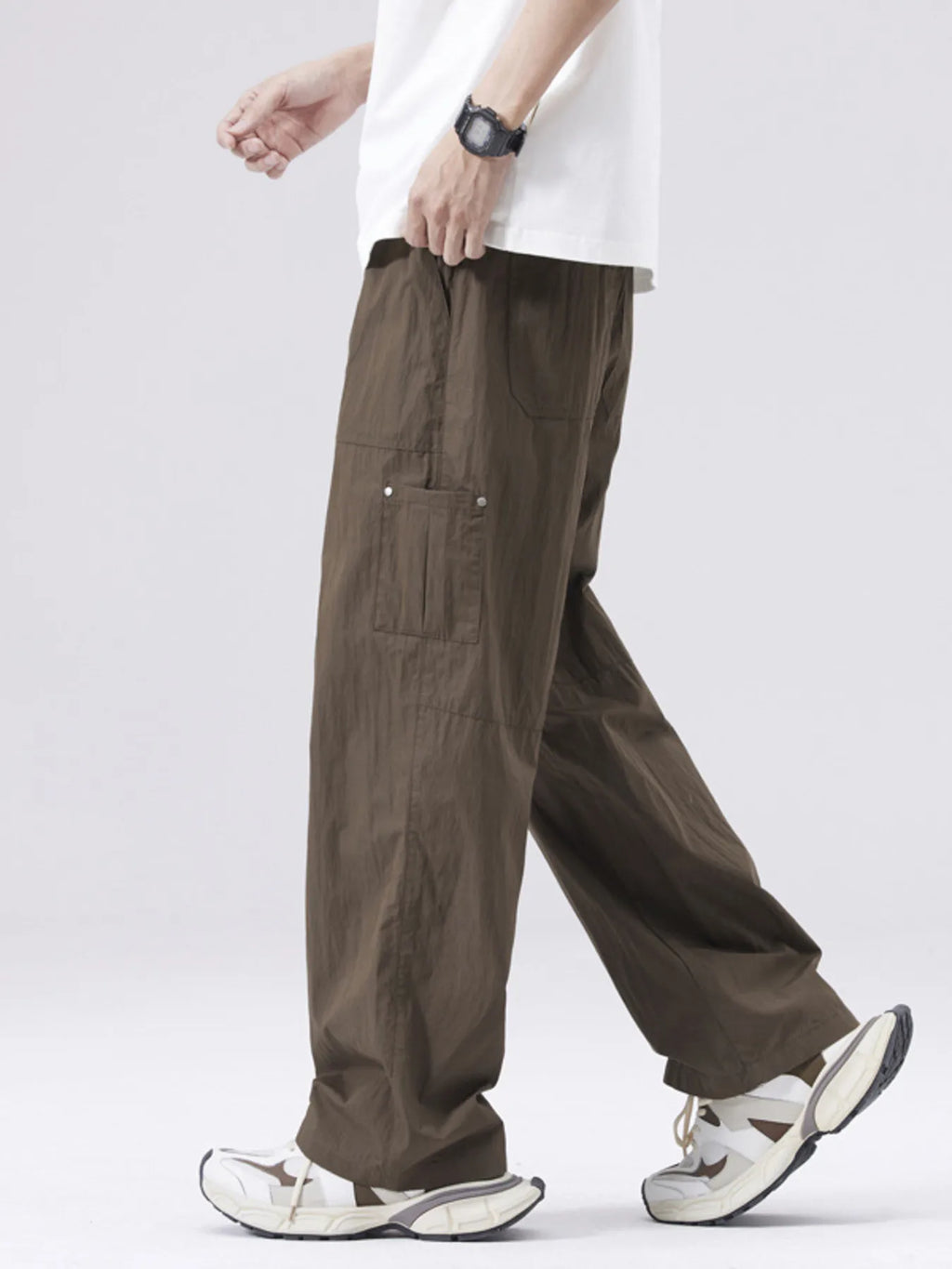 Men's Full Size Casual Loose Fit Drawstring Pants Plus Size