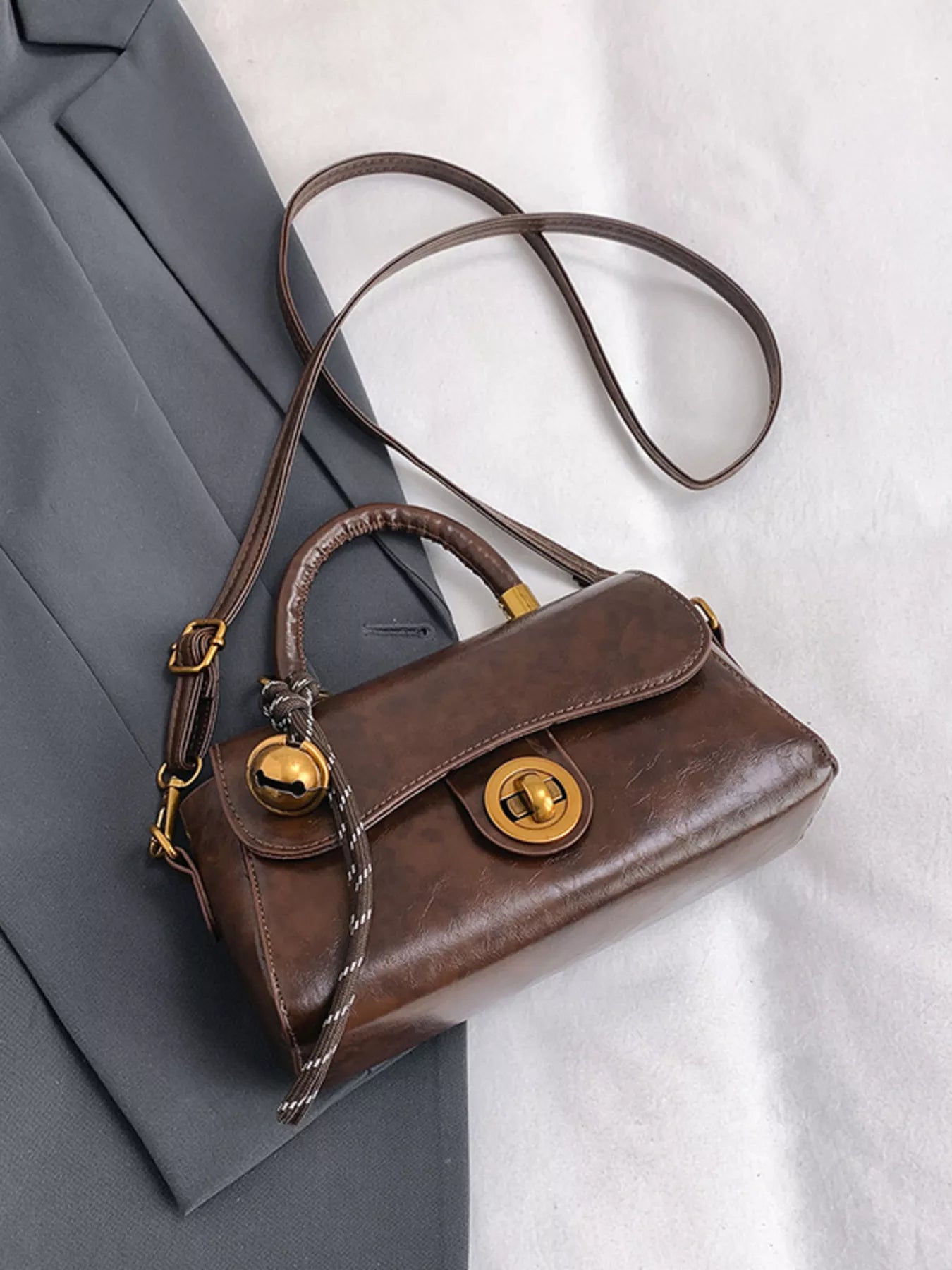 Top Handle Crossbody Bag