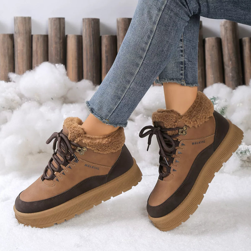 Fur-Lined Ankle Boots