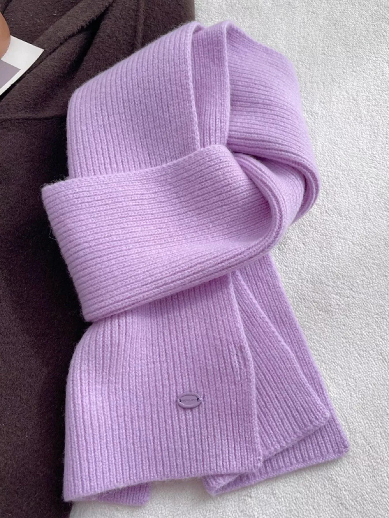 Pure Wool Soft Knit Scarf