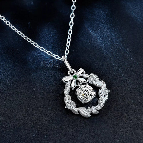 925 Sterling Silver Moissanite Pendant Necklace