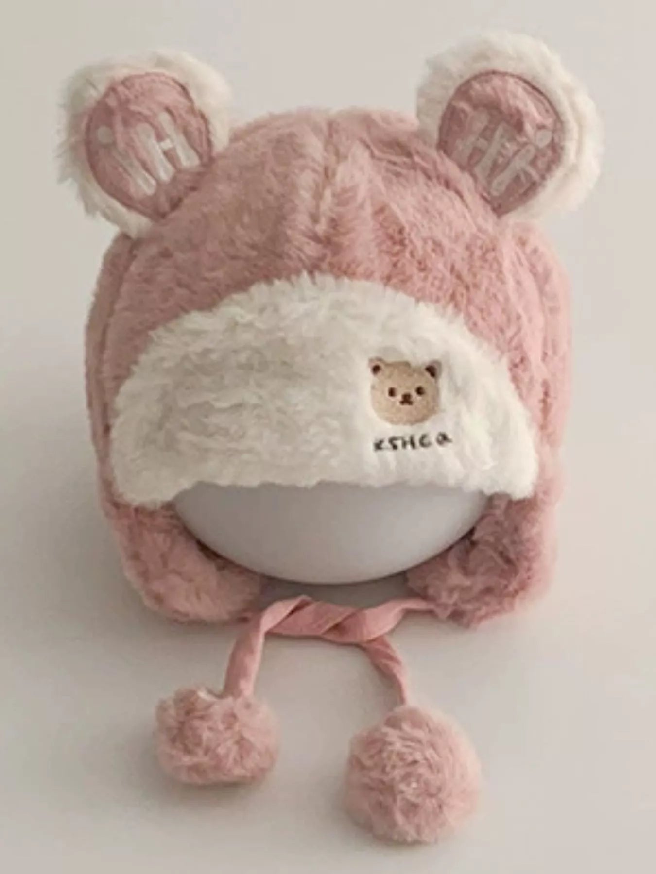 Children's Bear Ear Fluffy Hat