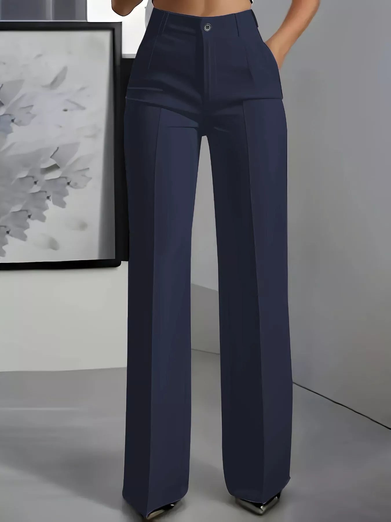 Full Size High-Waisted Wide Leg Pants Plus Size