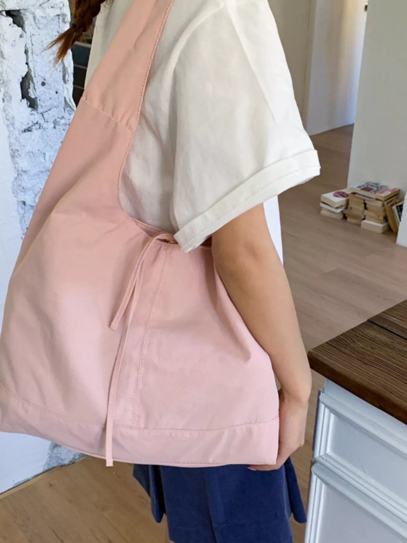 Tied Casual Lightweight Shoulder Bag