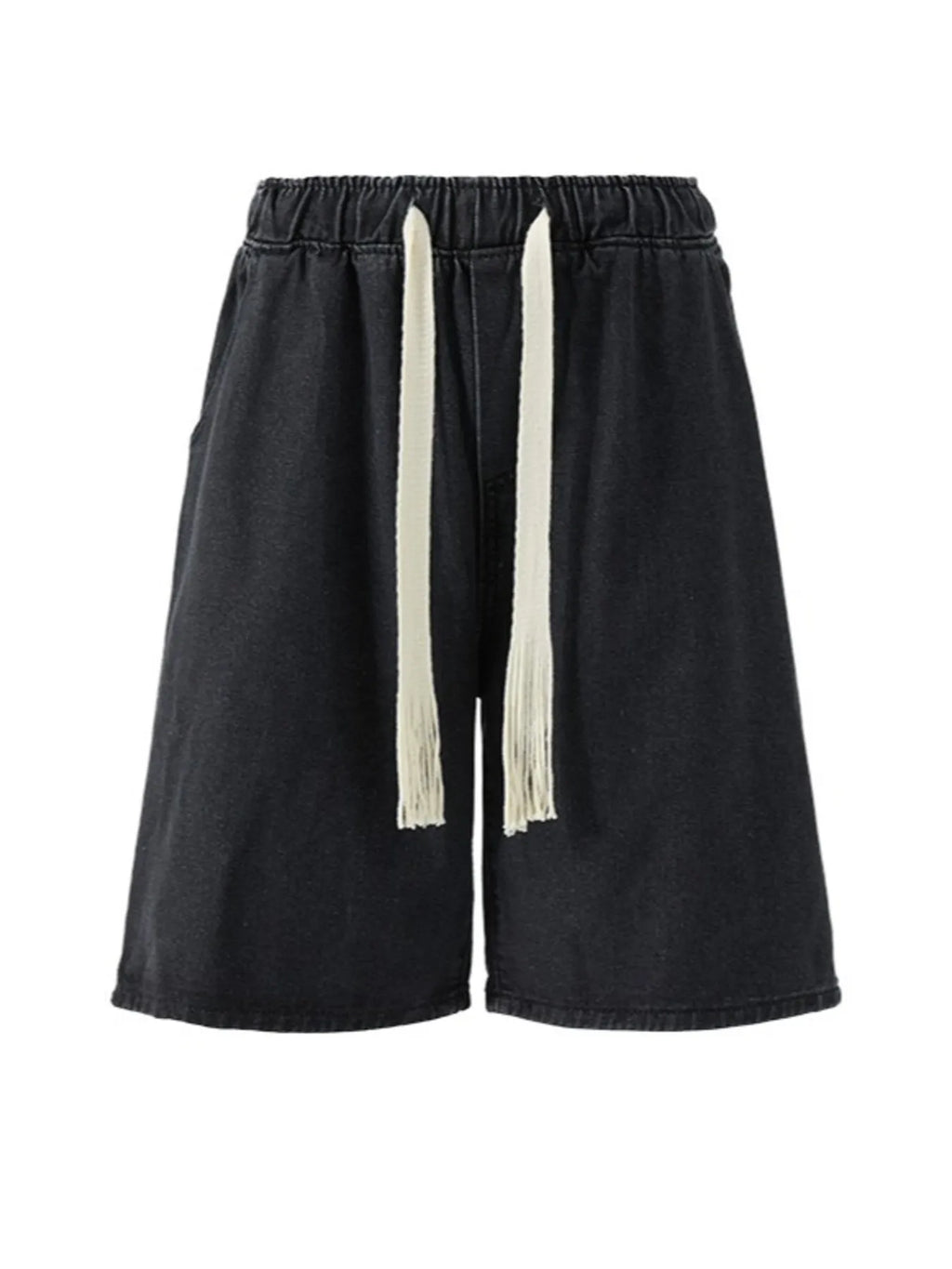 Men's Plus Size Loose Fit Wash Denim Shorts