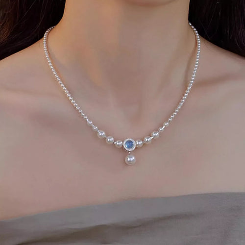 925 Sterling Silver Pearl Necklace