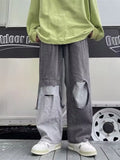 Men's Full Size Wide Leg Distressed Jeans Plus Size