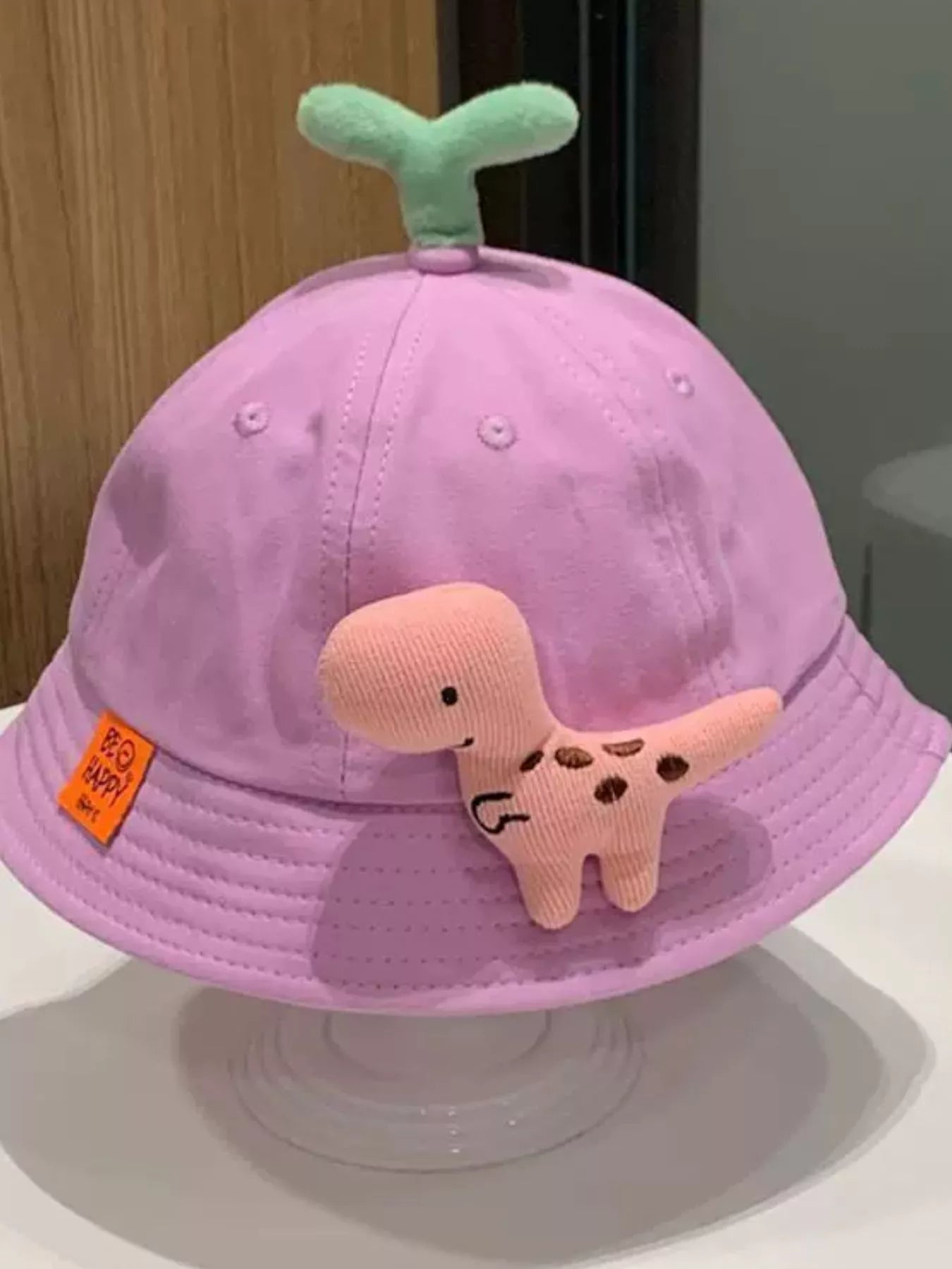 Children's Dinosaur & Sprout Decor Bucket Hat