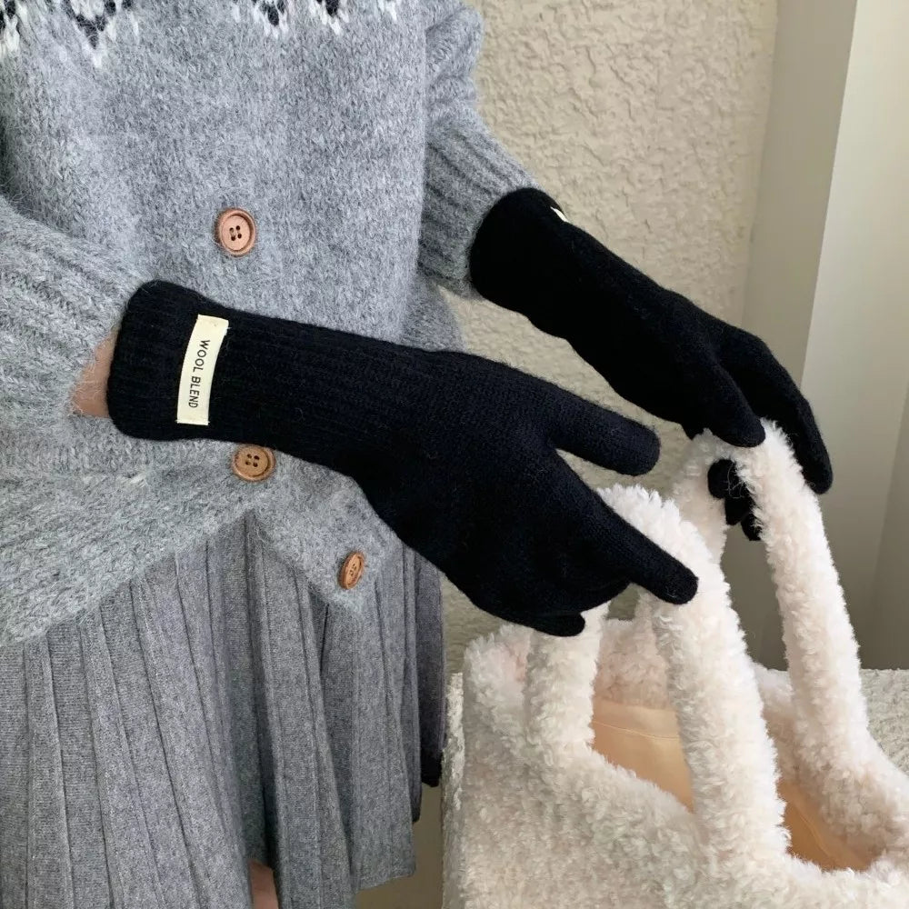 Wool Blend Fingerless Gloves