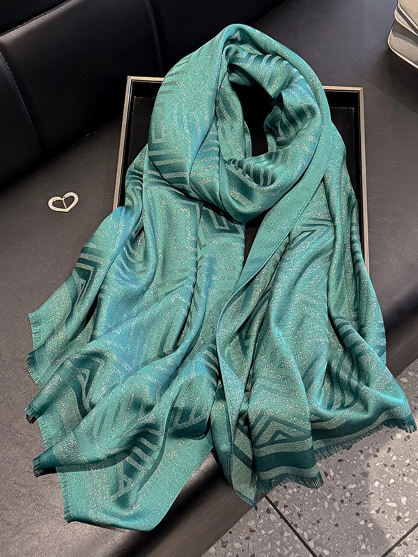 Raw Hem Lightweight Scarf