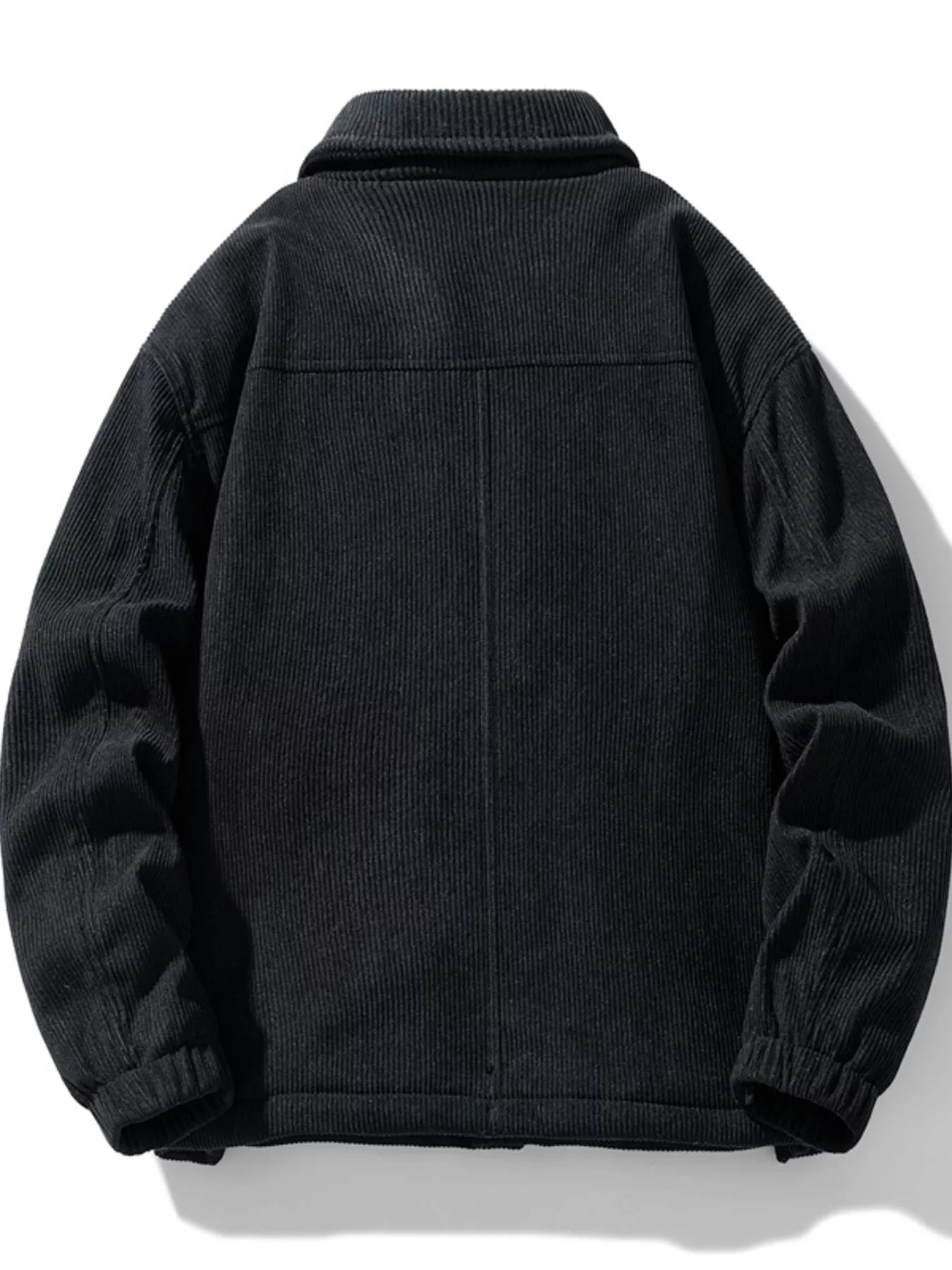 Men's Plus Size Corduroy Sherpa Lined Trucker Jacket