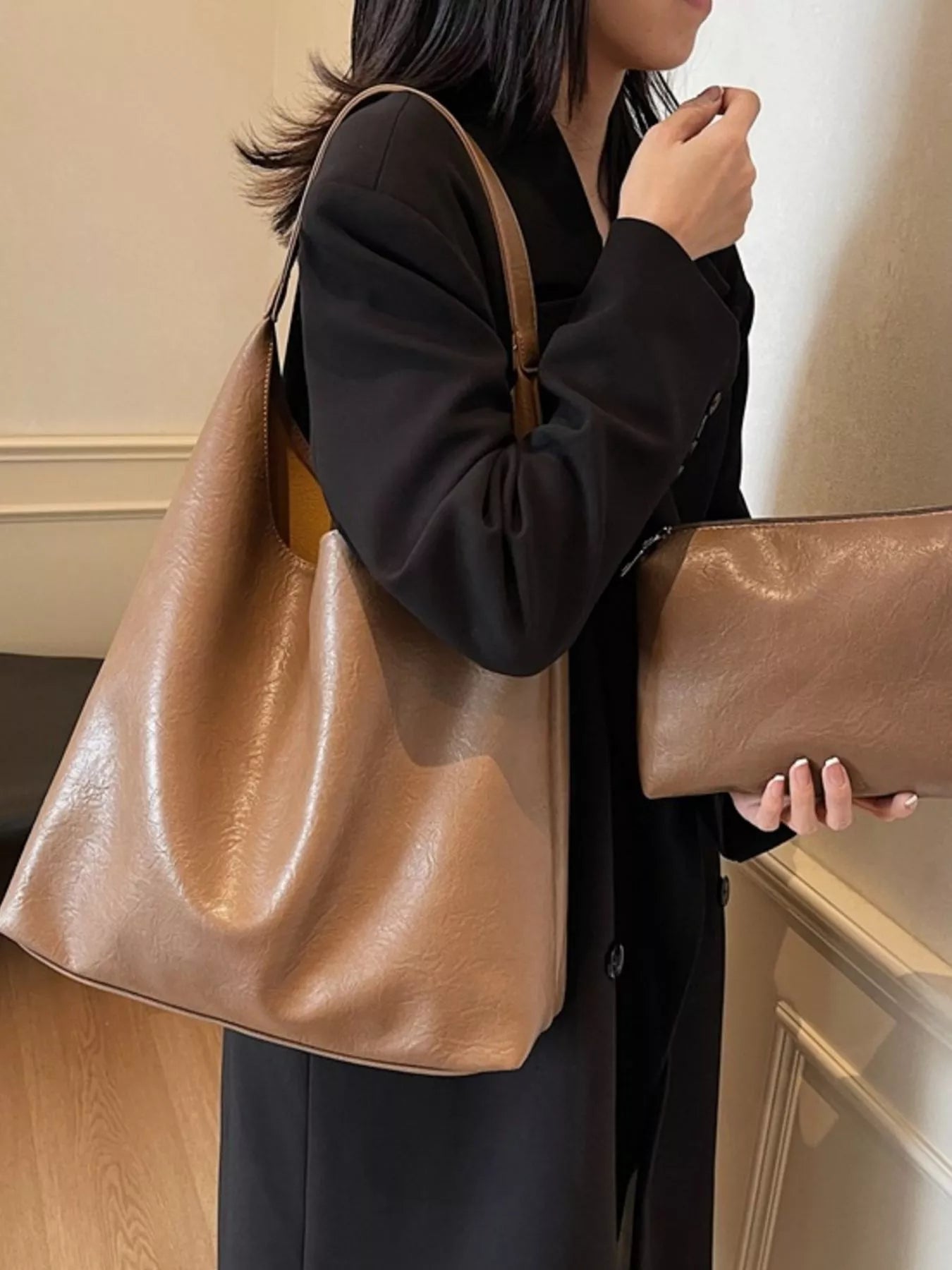 PU Leather Tote Bag