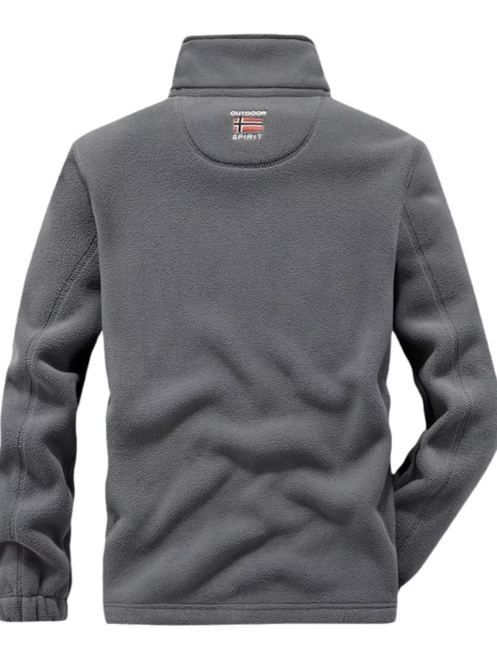 Men's Full Size Zip Up Fleece Jacket Plus Size