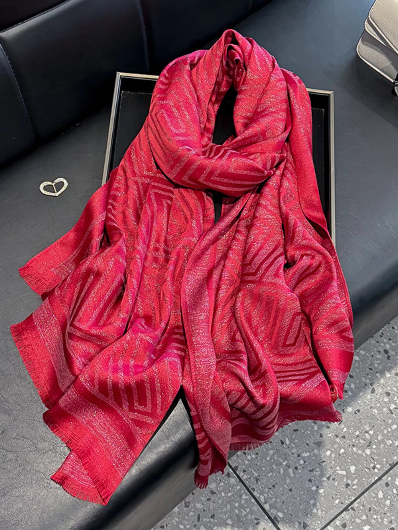 Raw Hem Lightweight Scarf