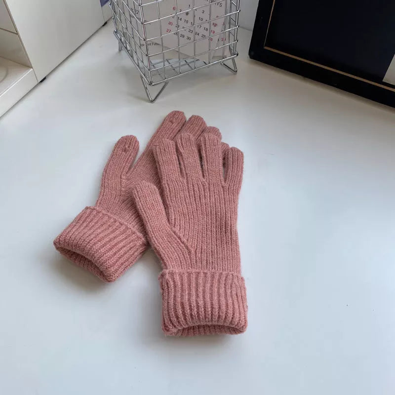 Warm Knitted Winter Gloves