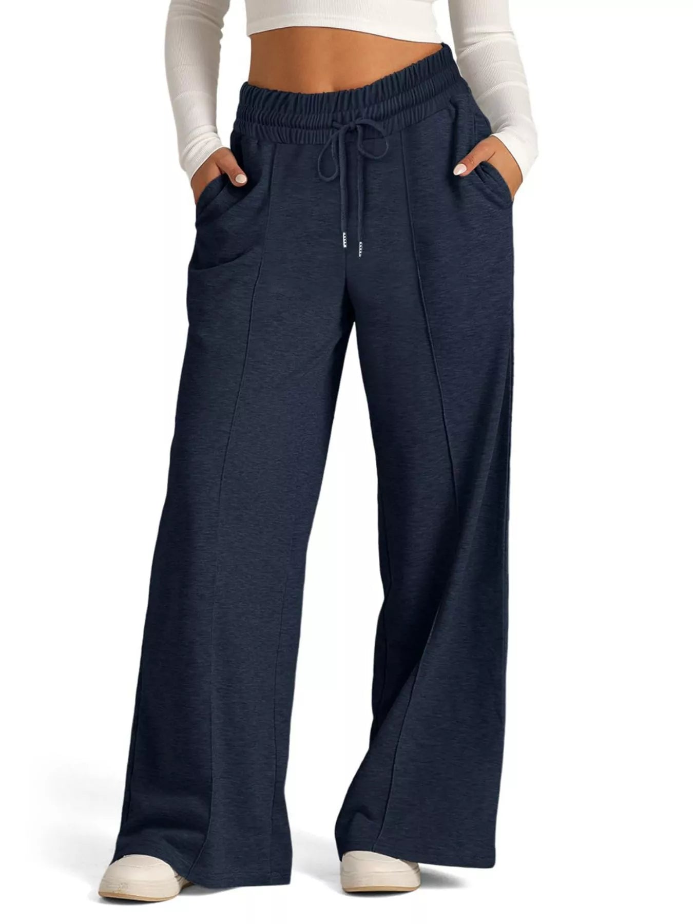 Wide Leg Drawstring Pants
