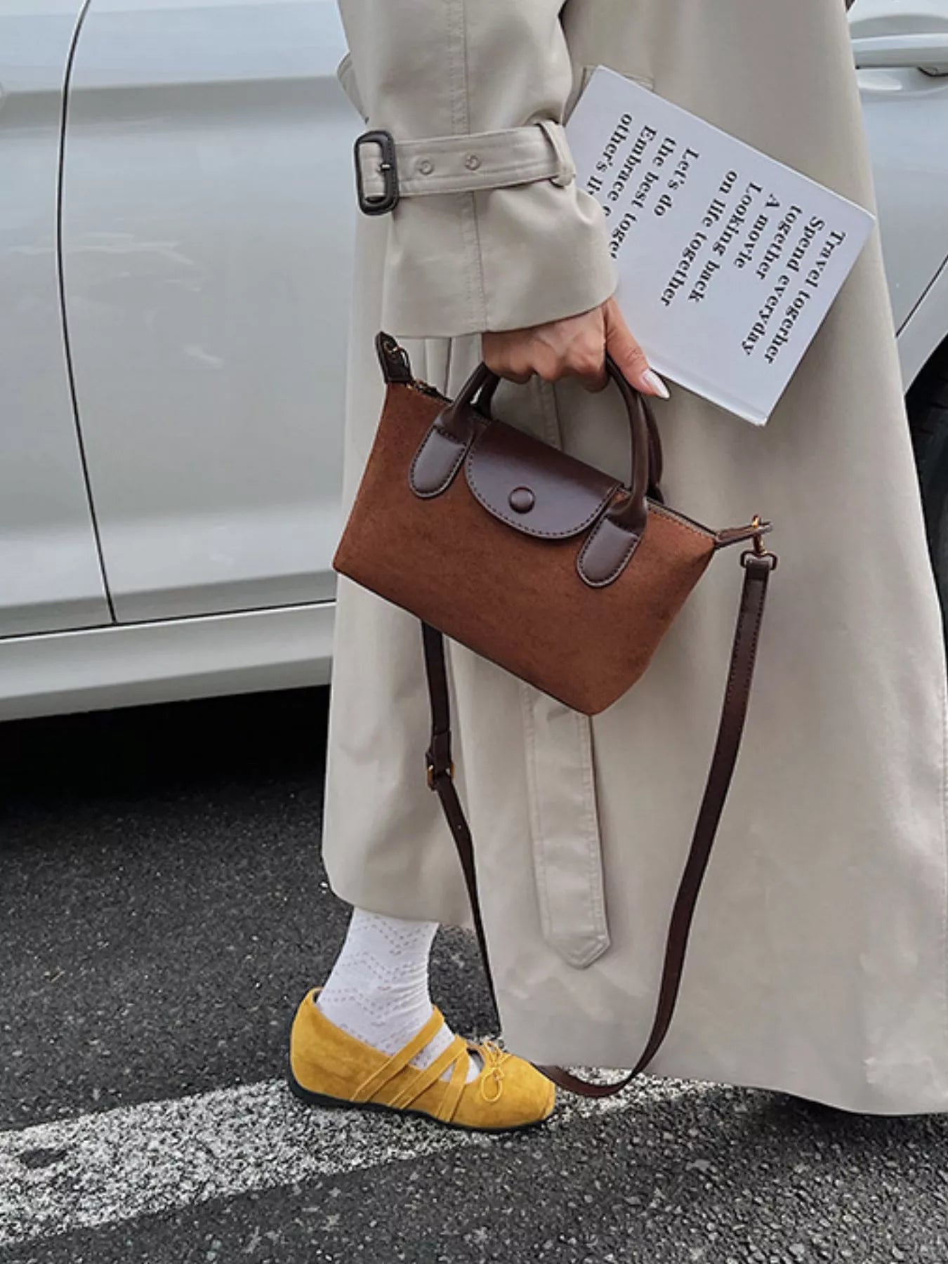 Top Handle Crossbody Bag