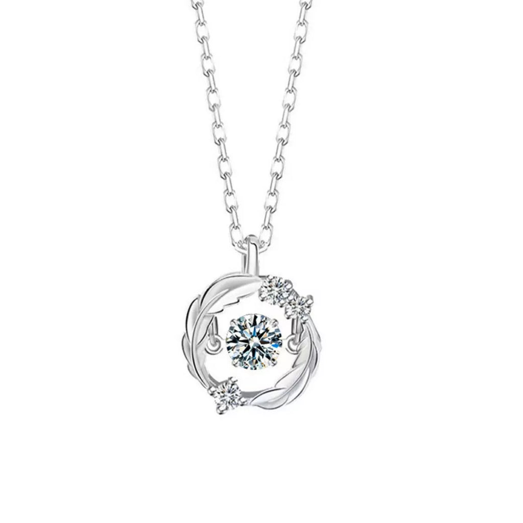 925 Sterling Silver Moissanite Pendant Necklace