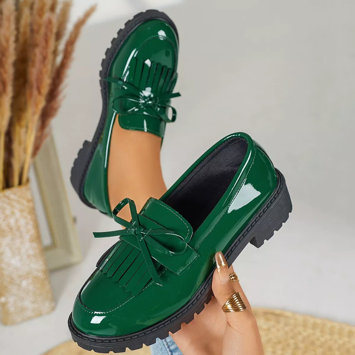 Round Toe Slip-Ons