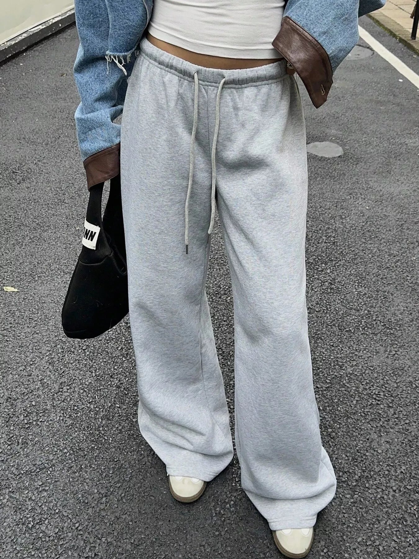 Wide Leg Drawstring Sweatpants