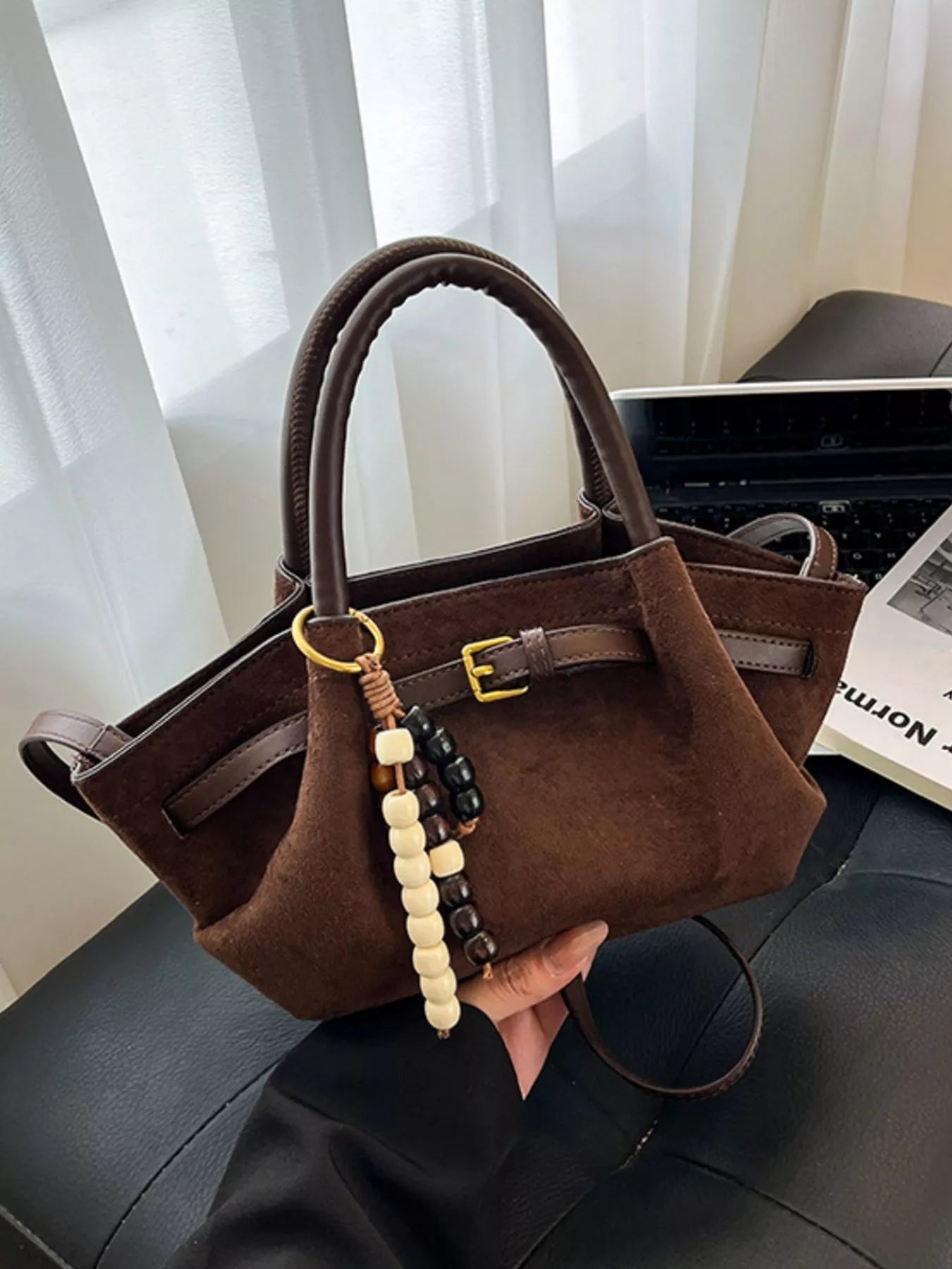 Buckle Decor Tote Bag