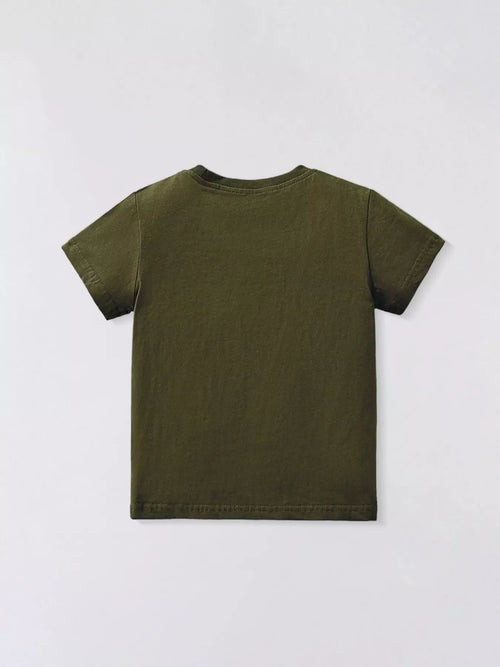 Children's Dinosaur Skeleton Round Neck T-Shirt