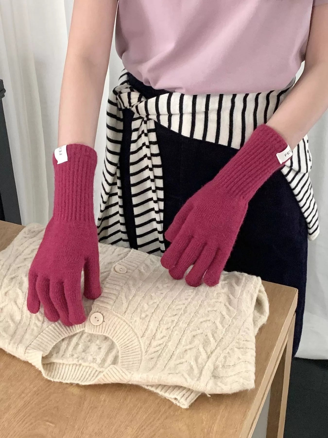 Warm Knitted Soft Gloves