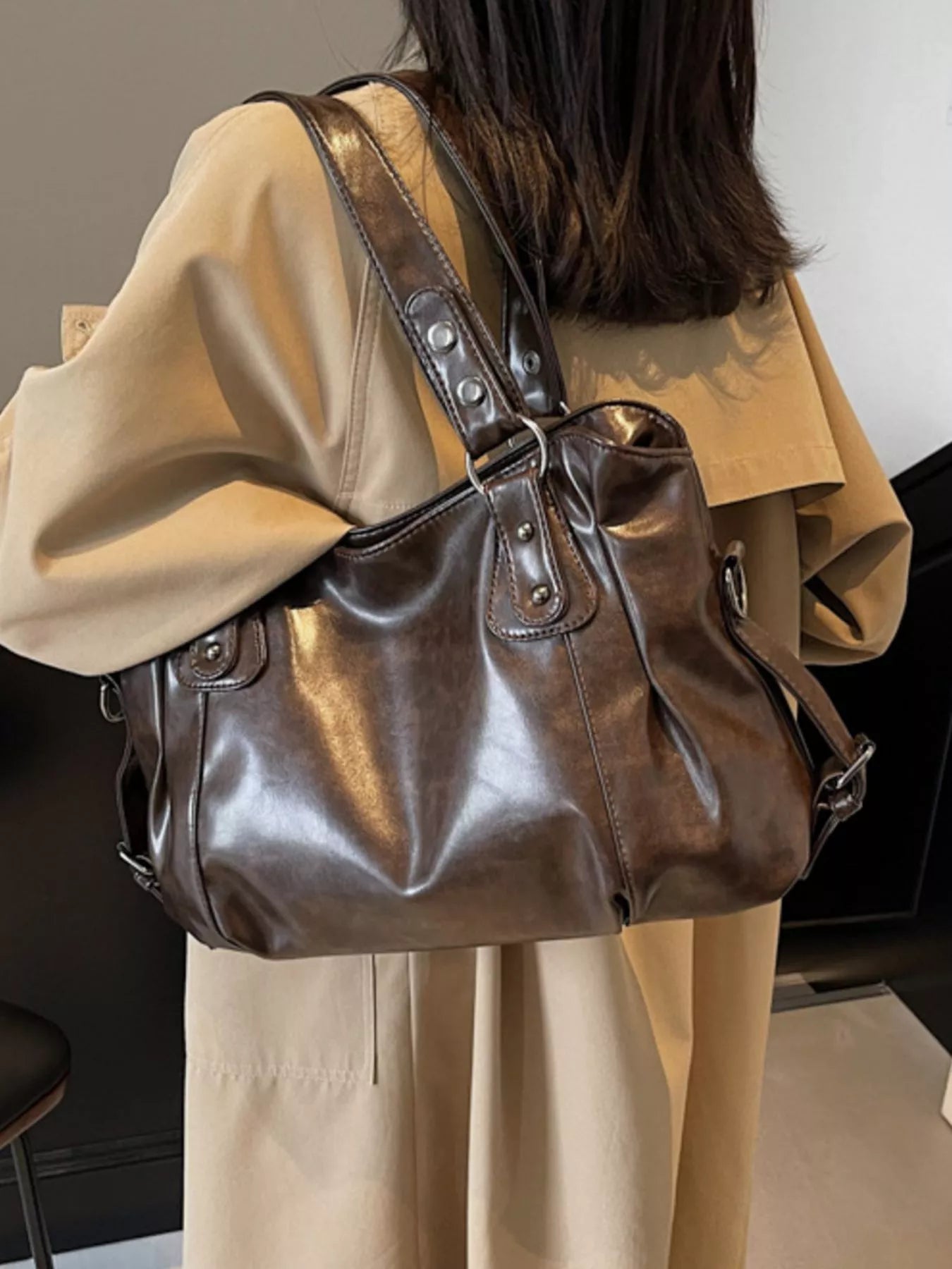 Vintage Style Leather Handbag