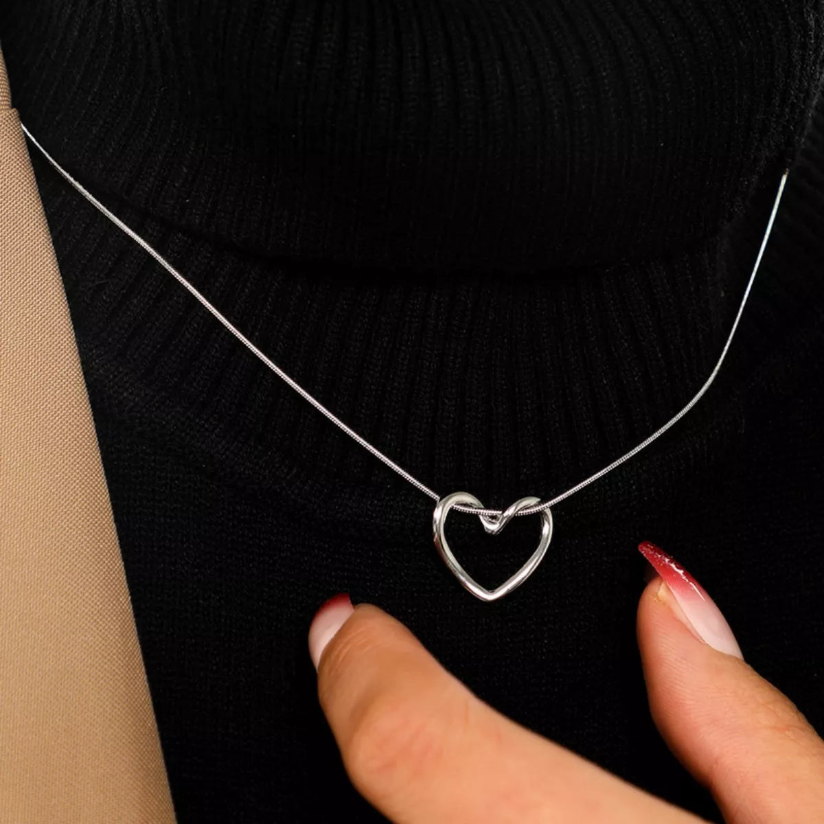Stainless Steel Heart Necklace