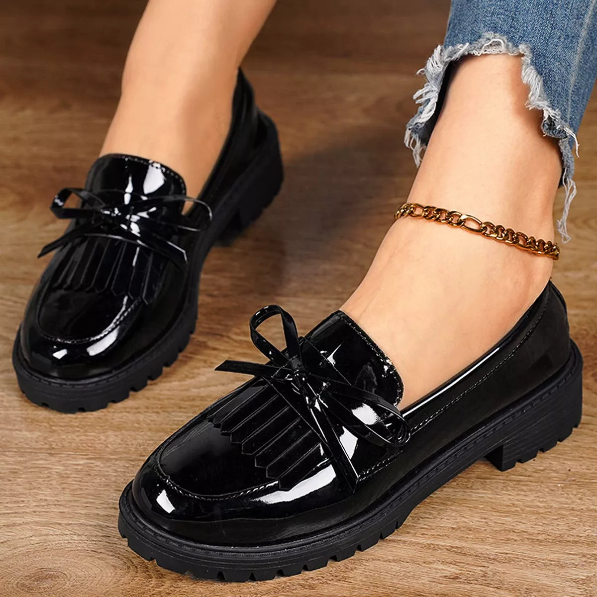 Round Toe Slip-Ons