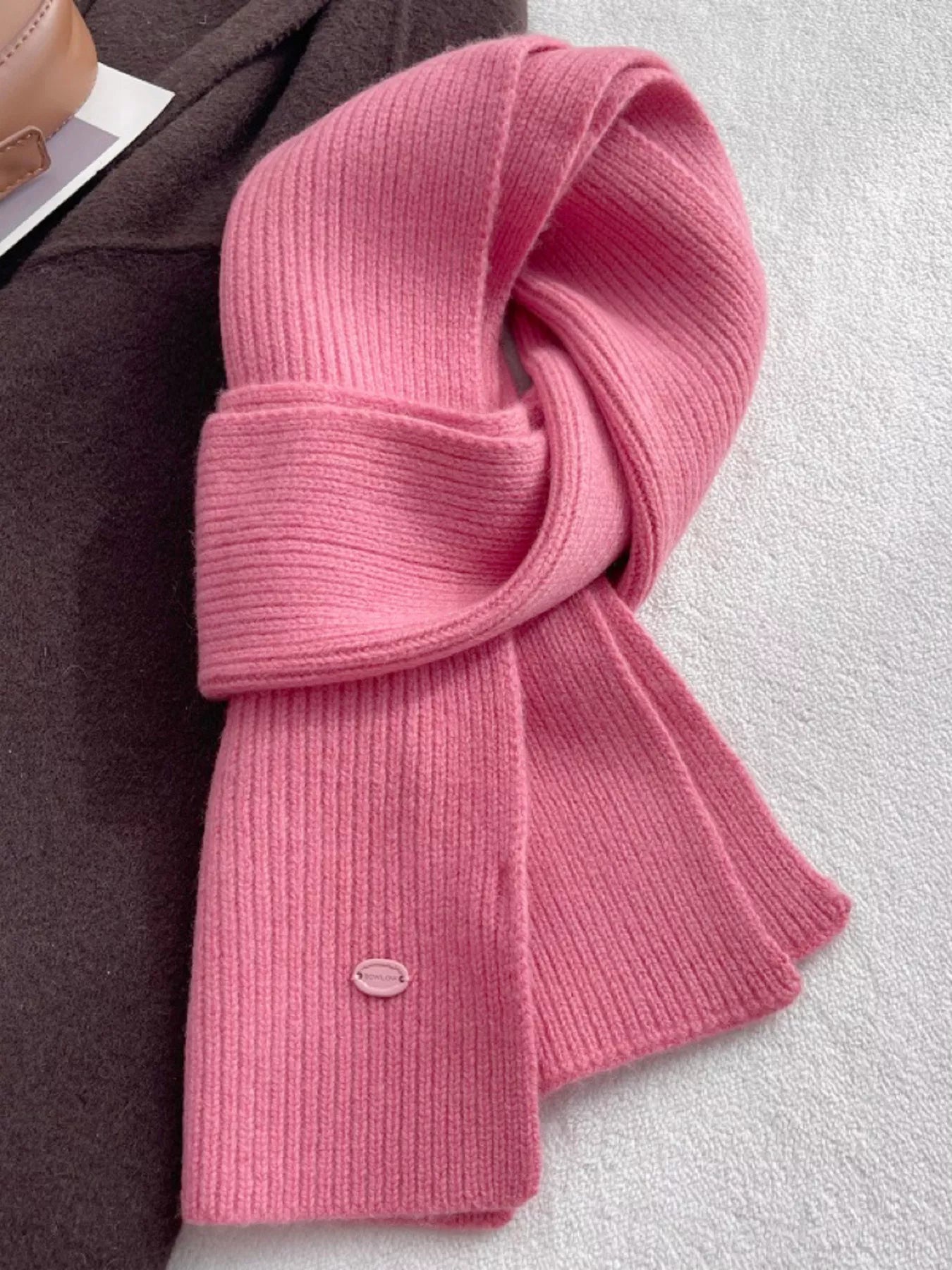 Pure Wool Soft Knit Scarf