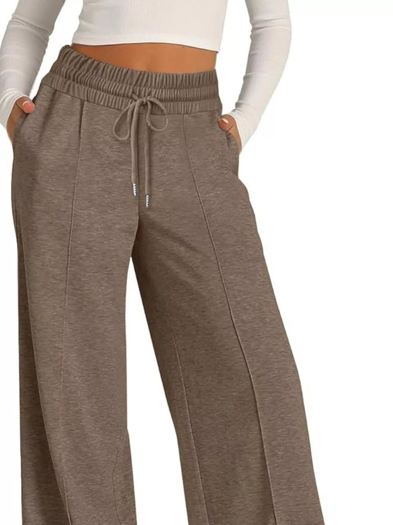 Wide Leg Drawstring Pants