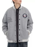 Men's Plus Size Snap Down Dropped Shoulder Jacket