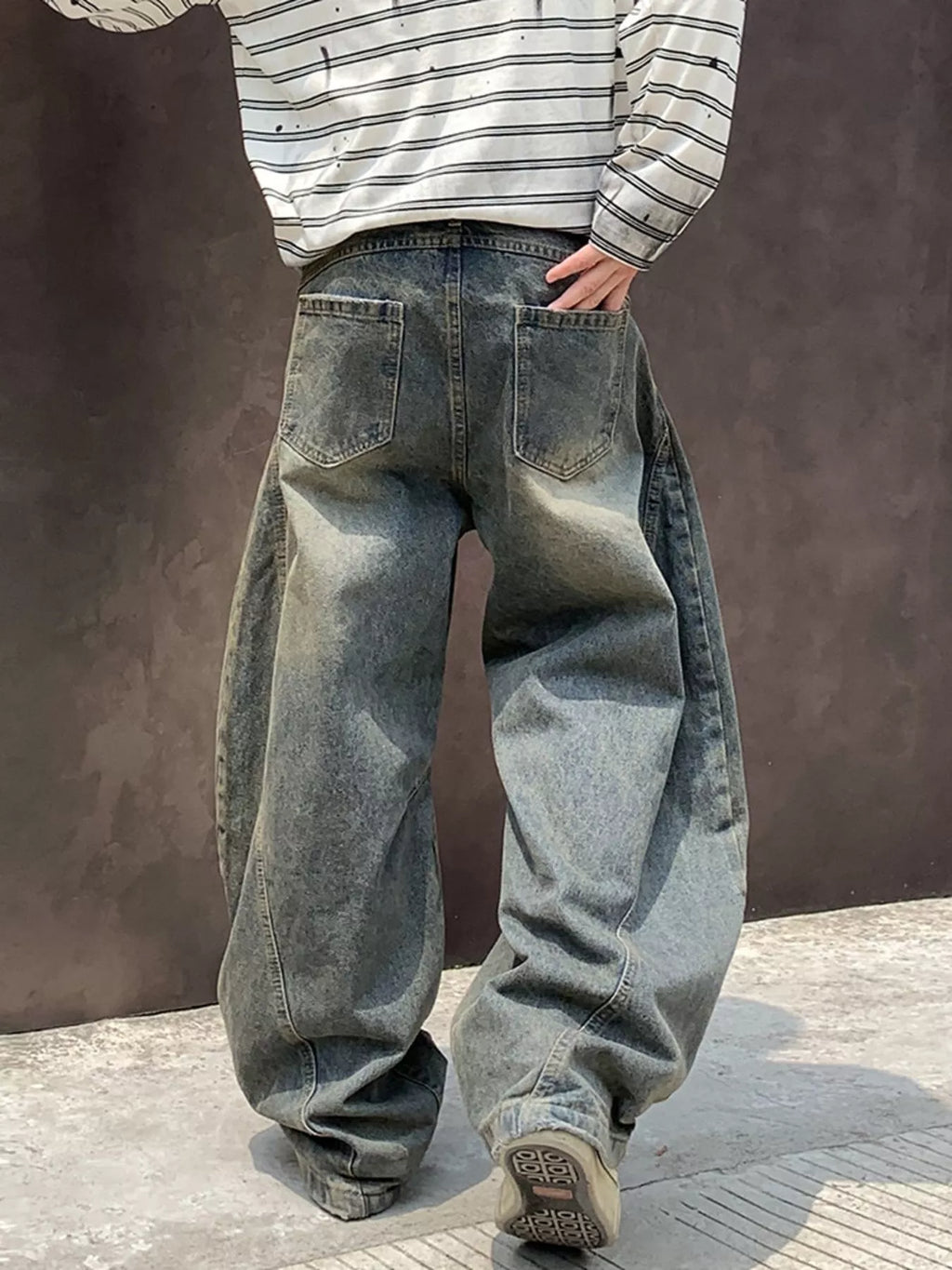 Men's Full Size Wide Leg Jeans Plus Size