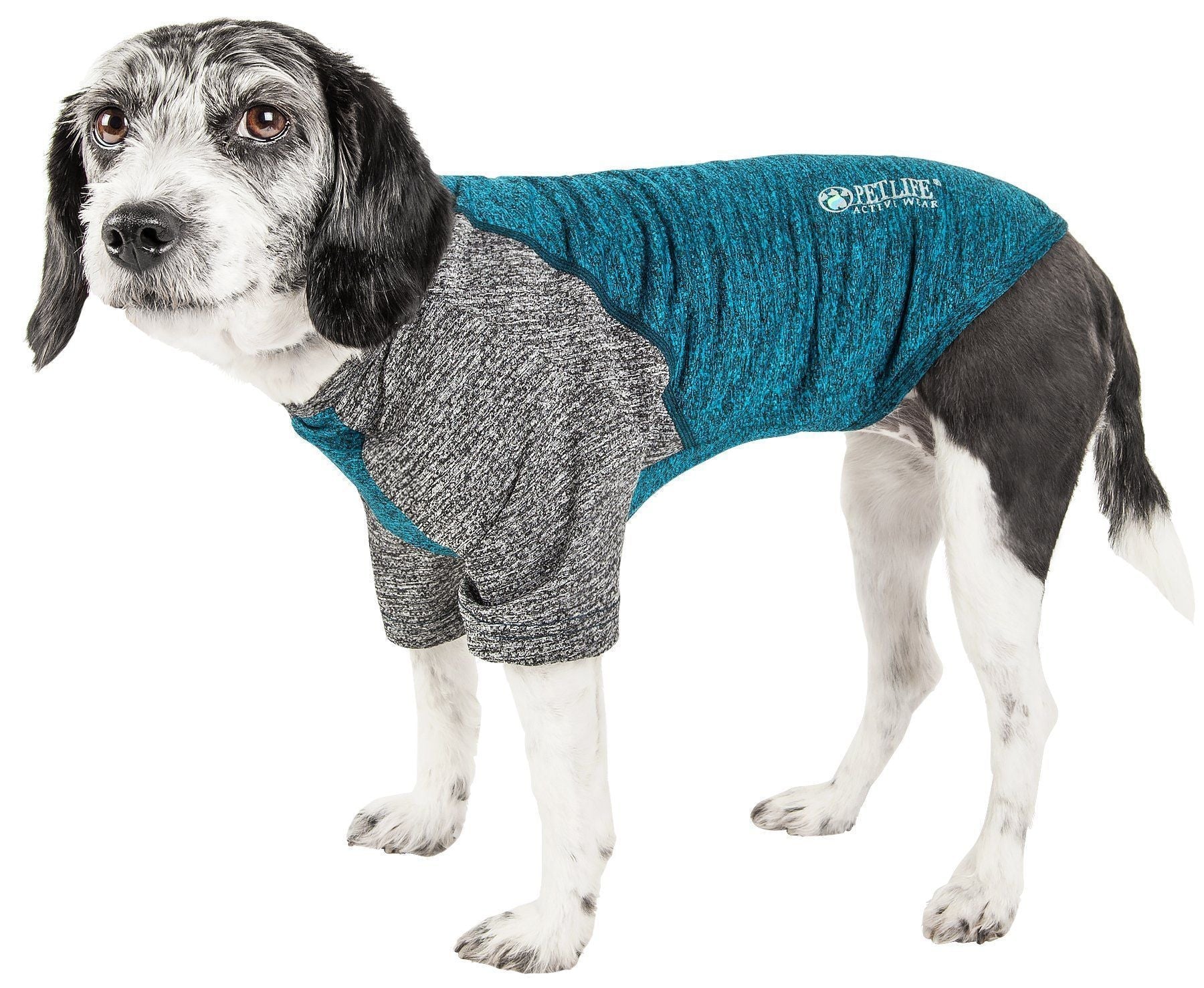 Pet Life ® Active 'Hybreed' 4-Way-Stretch Fitness Performance Dog T-Shirt
