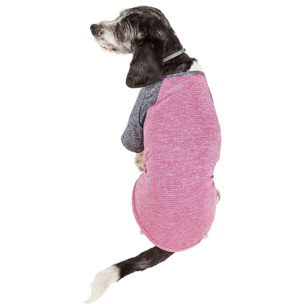 Pet Life ® Active 'Hybreed' 4-Way-Stretch Fitness Performance Dog T-Shirt