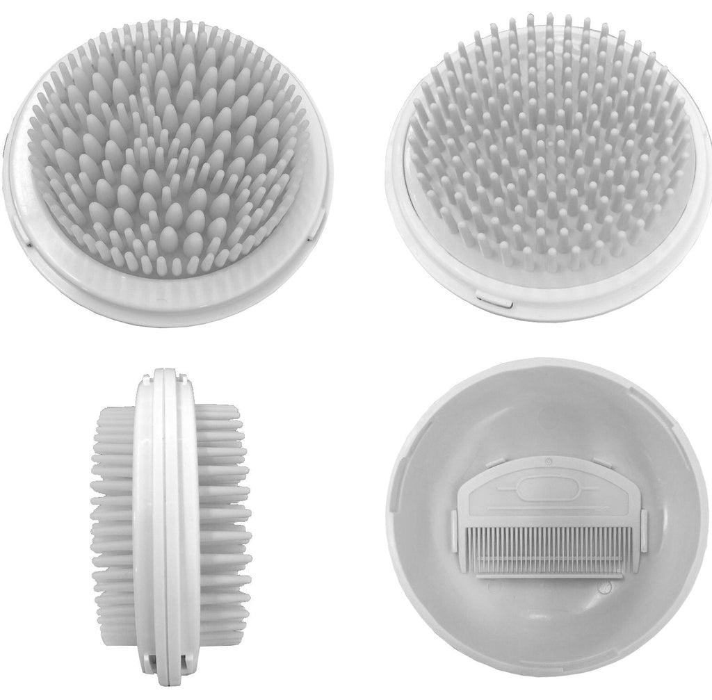 Pet Life ® 'Bravel' 3-in-1 Travel Pocketed Dual Grooming Brush and Pet Comb