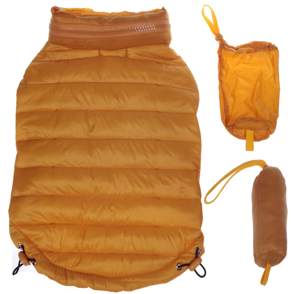 Pet Life ® Lightweight Adjustable and Collapsible 'Sporty Avalanche' Dog Coat w/ Pop-out Zippered Hood