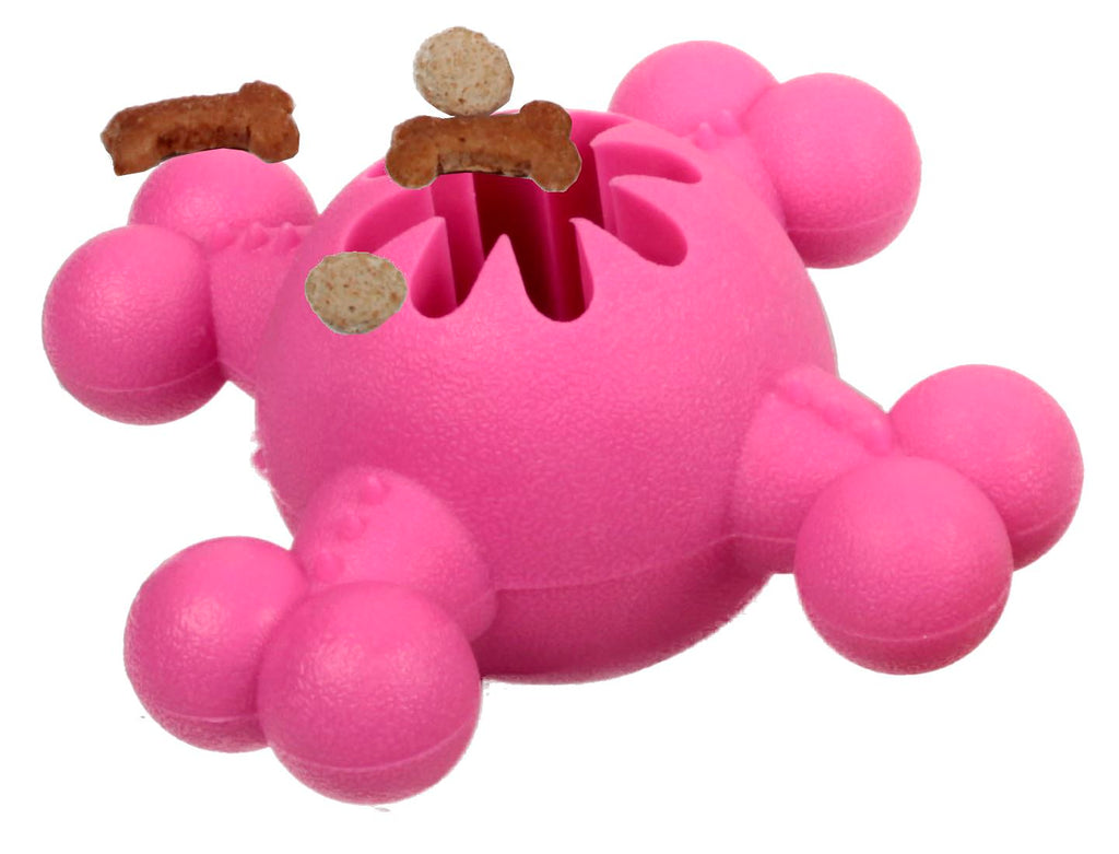Pet Life ® 'Quadra-Bone' TPR Treat Dispensing Durable Dog Toy