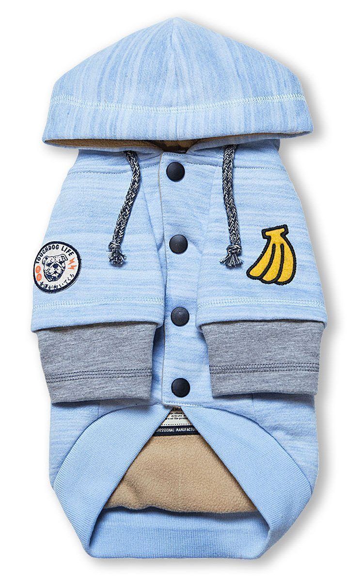 Touchdog ® Hampton Beach Ultra-Soft Blasted Cotton Hooded Dog Sweater